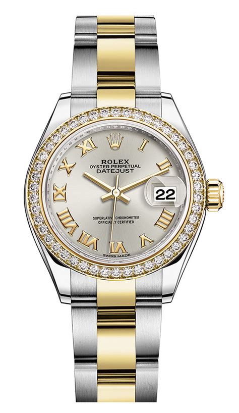 rolex lady datejust 2 tone|ladies rolex 28mm datejust.